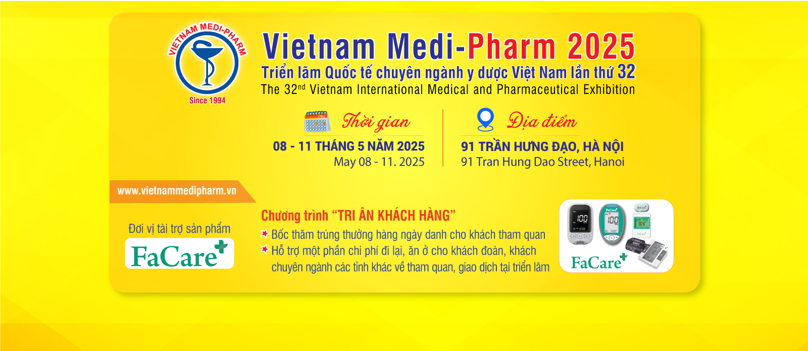 VIETNAM MEDIPHARM 2025 - Triển lãm Quốc tế chuyên ngành Y Dược Việt Nam lần thứ 32